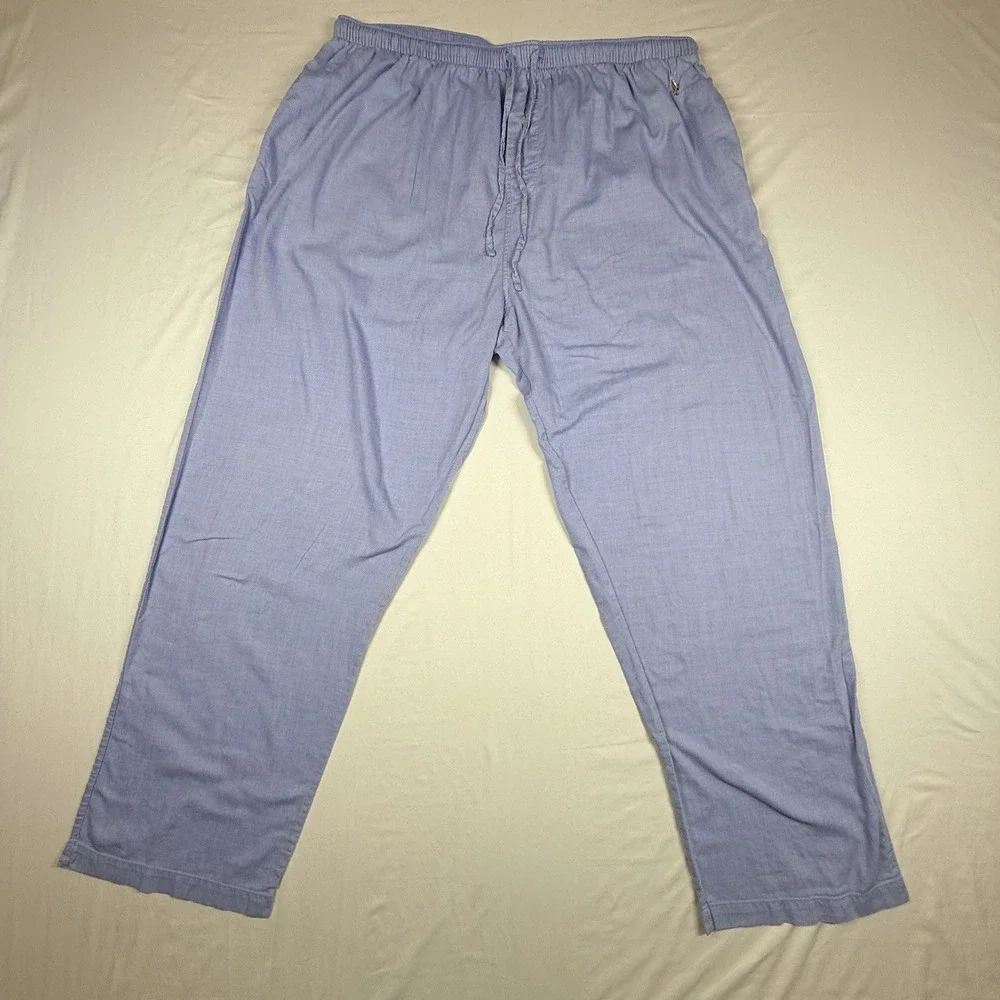 Polo Ralph Lauren Sleepwear Men's Pajama Pants Size XL Light Blue Pockets Pony